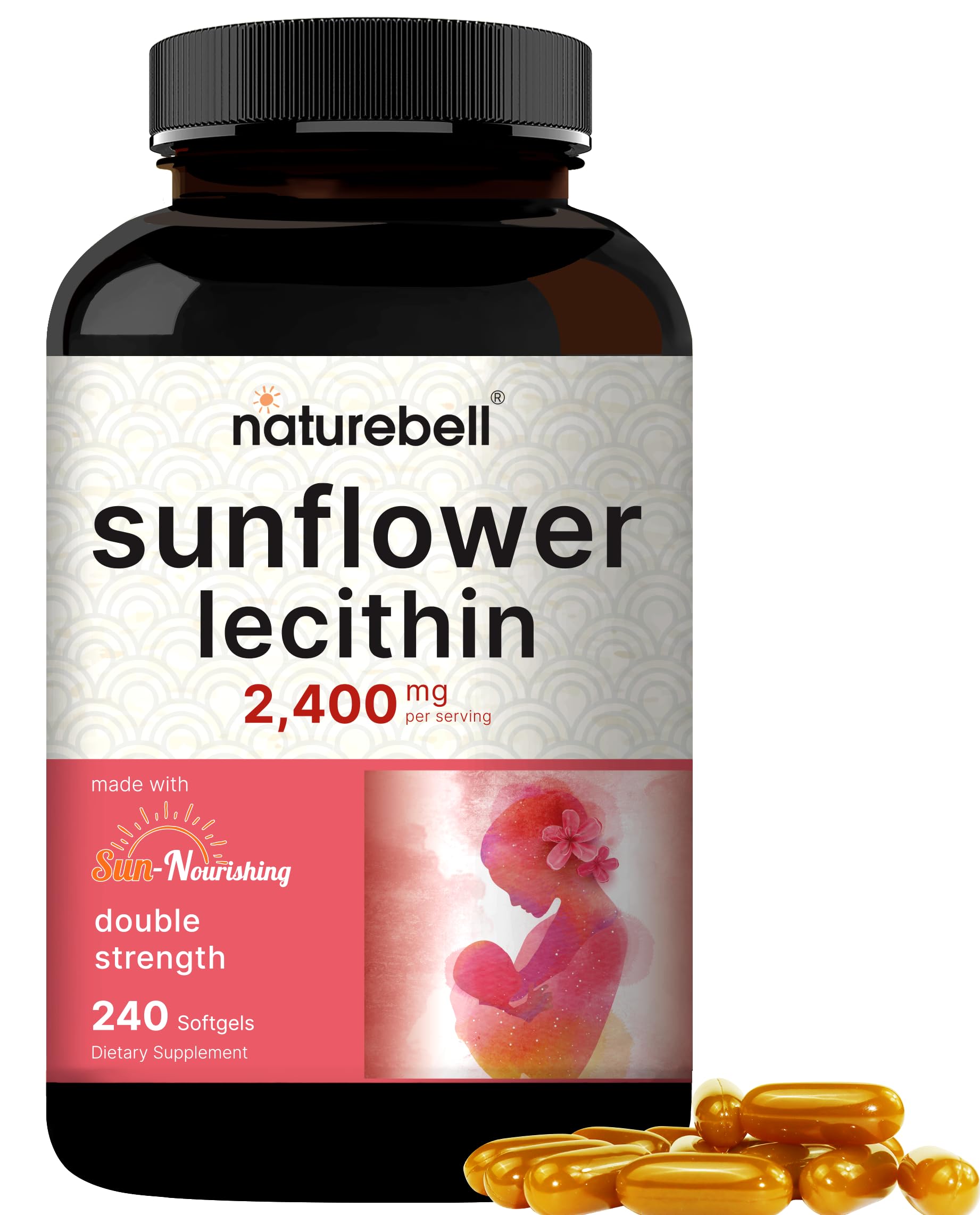 Foto 2 pulgar | Suplemento De Lecitina De Girasol Natubell De 2400 Mg Durante 4 Meses - Venta Internacional.