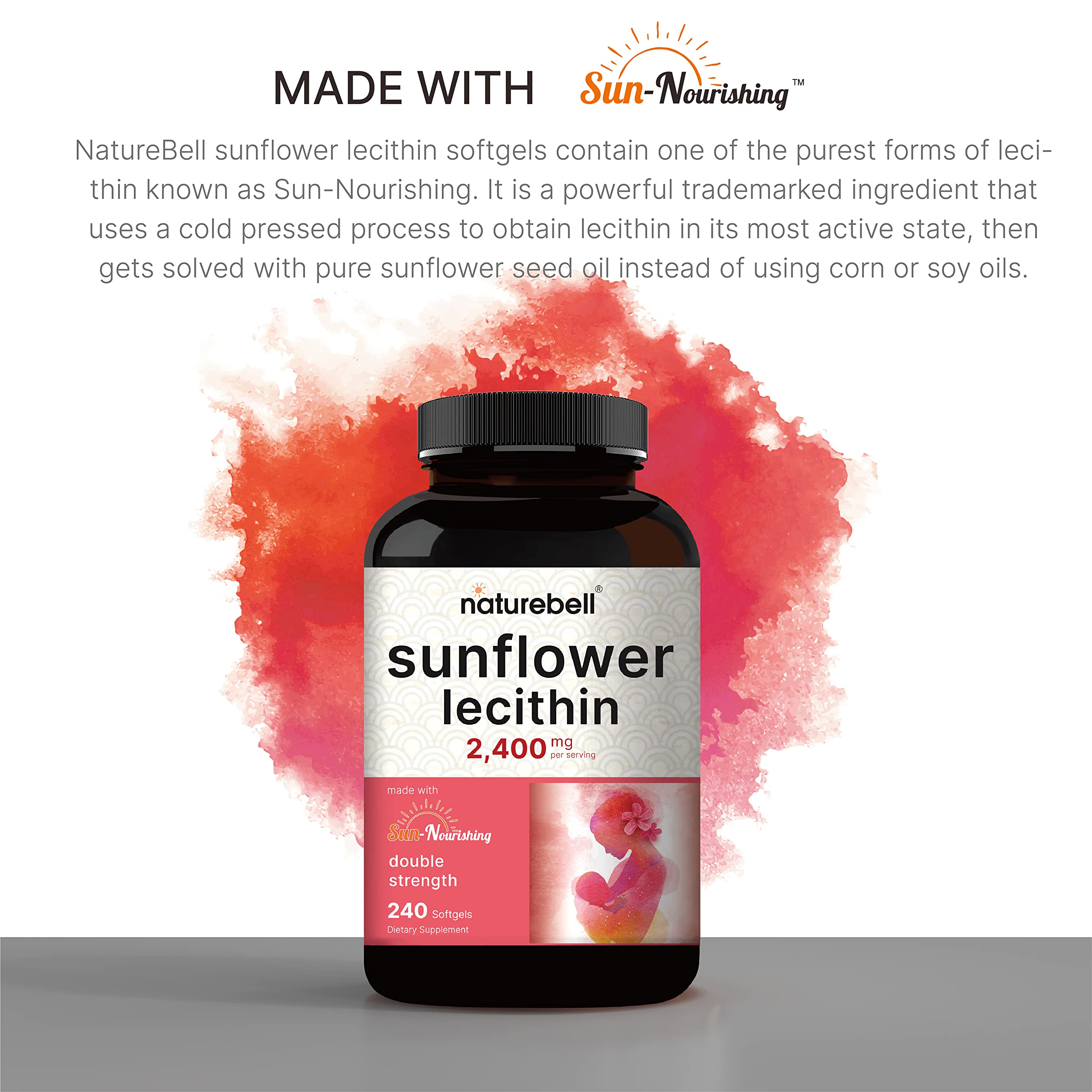 Foto 4 pulgar | Suplemento De Lecitina De Girasol Natubell De 2400 Mg Durante 4 Meses - Venta Internacional.