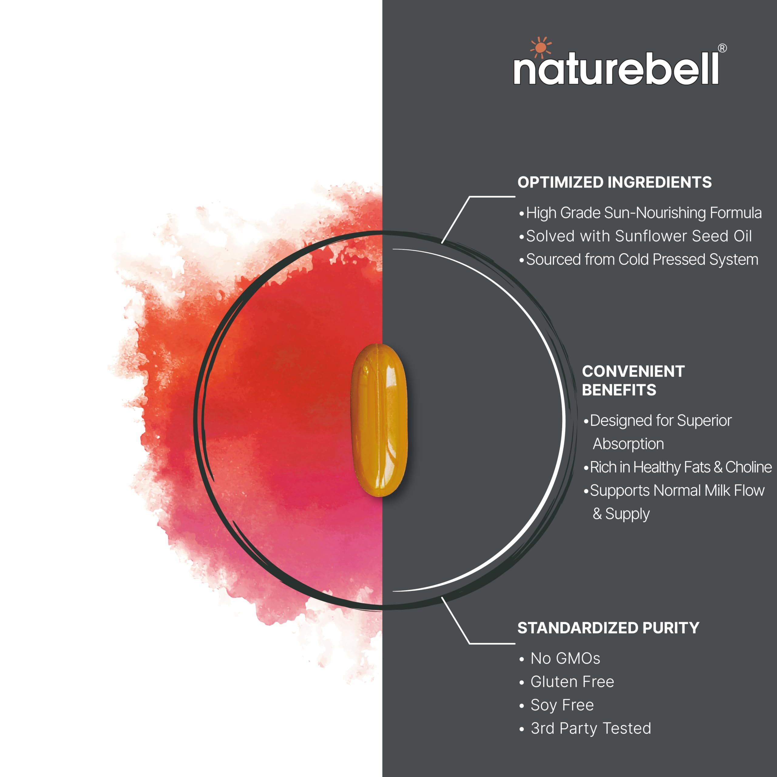 Foto 5 pulgar | Suplemento De Lecitina De Girasol Natubell De 2400 Mg Durante 4 Meses - Venta Internacional.