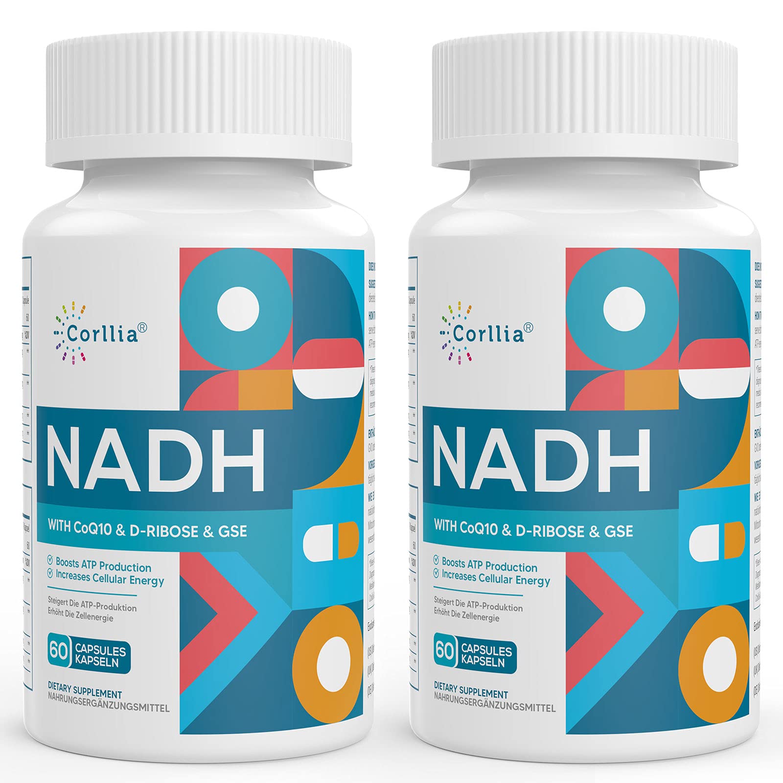 Foto 2 pulgar | Suplemento Corllia Nadh 50 Mg + Coq10 200 Mg + D-ribosa 150 Mg - Venta Internacional.