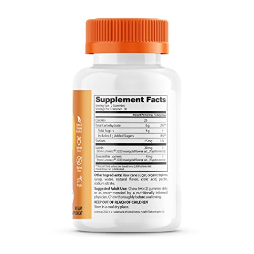 Foto 3 pulgar | Gomitas De Luteína Supplement Doctor's Best Con Lutemax 2020, 60 Unidades - Venta Internacional.