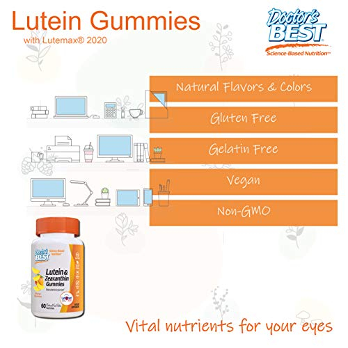 Foto 7 pulgar | Gomitas De Luteína Supplement Doctor's Best Con Lutemax 2020, 60 Unidades - Venta Internacional.