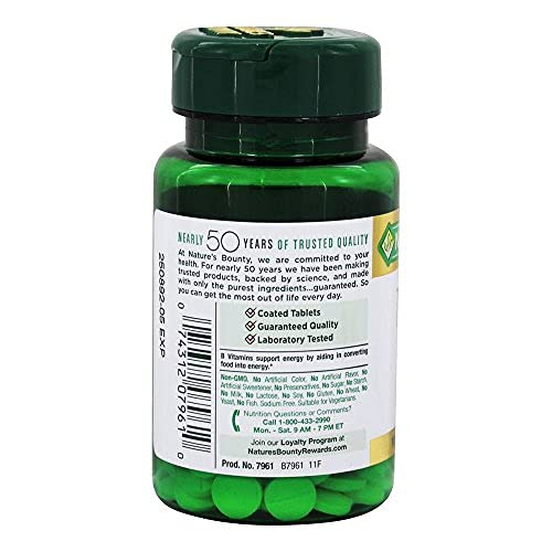 Foto 4 pulgar | Suplemento De Biotina Nature's Bounty De 1000 Mcg Para Metabolism 100 - Venta Internacional.