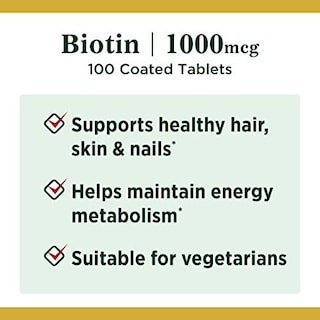 Foto 4 | Suplemento De Biotina Nature's Bounty De 1000 Mcg Para Metabolism 100 - Venta Internacional.