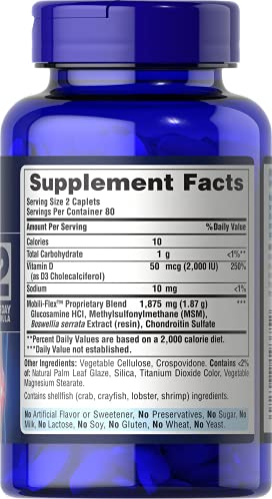 Foto 4 pulgar | Suplemento Puritan's Pride Triple Strength De Glucosamina Chond - Venta Internacional.