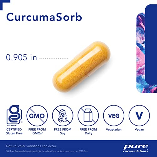Foto 4 pulgar | Suplemento De Curcumina Curcumasorb De Pure Encapsulations, 180 Cápsulas - Venta Internacional.