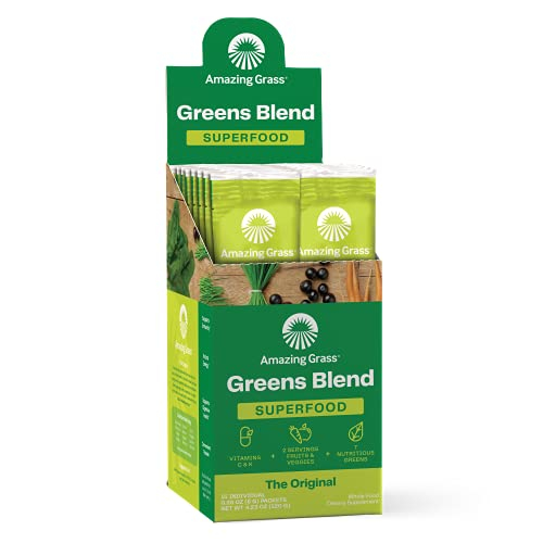 Foto 2 pulgar | Superfood Amazing Grass Greens Blend Super Greens, 15 Porciones - Venta Internacional.