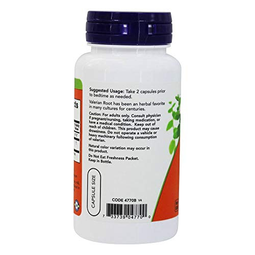 Foto 4 pulgar | Suplemento Now Foods Raíz De Valeriana 500 Mg 100 Comprimidos - Venta Internacional.