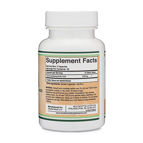 Foto 8 pulgar | Suplemento De Apoyo Hepático Double Wood Tudca 500 Mg 60 Cápsulas - Venta Internacional.