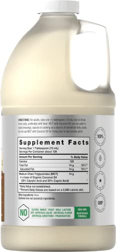 Foto 3 pulgar | Aceite Mct Horbaach Keto, 1,89 L, 100% Puro, Vegetariano, Sin Ogm - Venta Internacional.