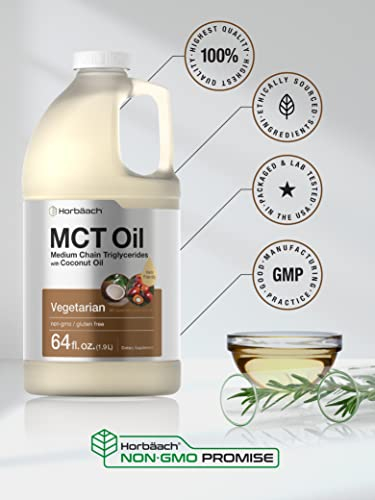 Foto 6 pulgar | Aceite Mct Horbaach Keto, 1,89 L, 100% Puro, Vegetariano, Sin Ogm - Venta Internacional.