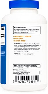 Foto 3 | Suplemento Nutricost Extracto De Raíz De Jengibre 550 Mg 240 Cápsulas - Venta Internacional.