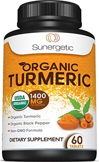 Foto 1 | Suplemento Sunergetic Usda De Cúrcuma Orgánica, 1400 Mg, 60 Tabletas - Venta Internacional.