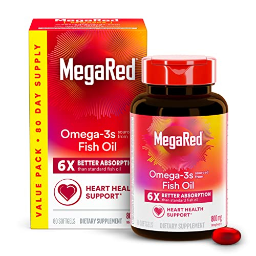 Foto 2 pulgar | Suplemento De Aceite De Pescado Megared Omega 3 800 Mg 80 Cápsulas Blandas - Venta Internacional.