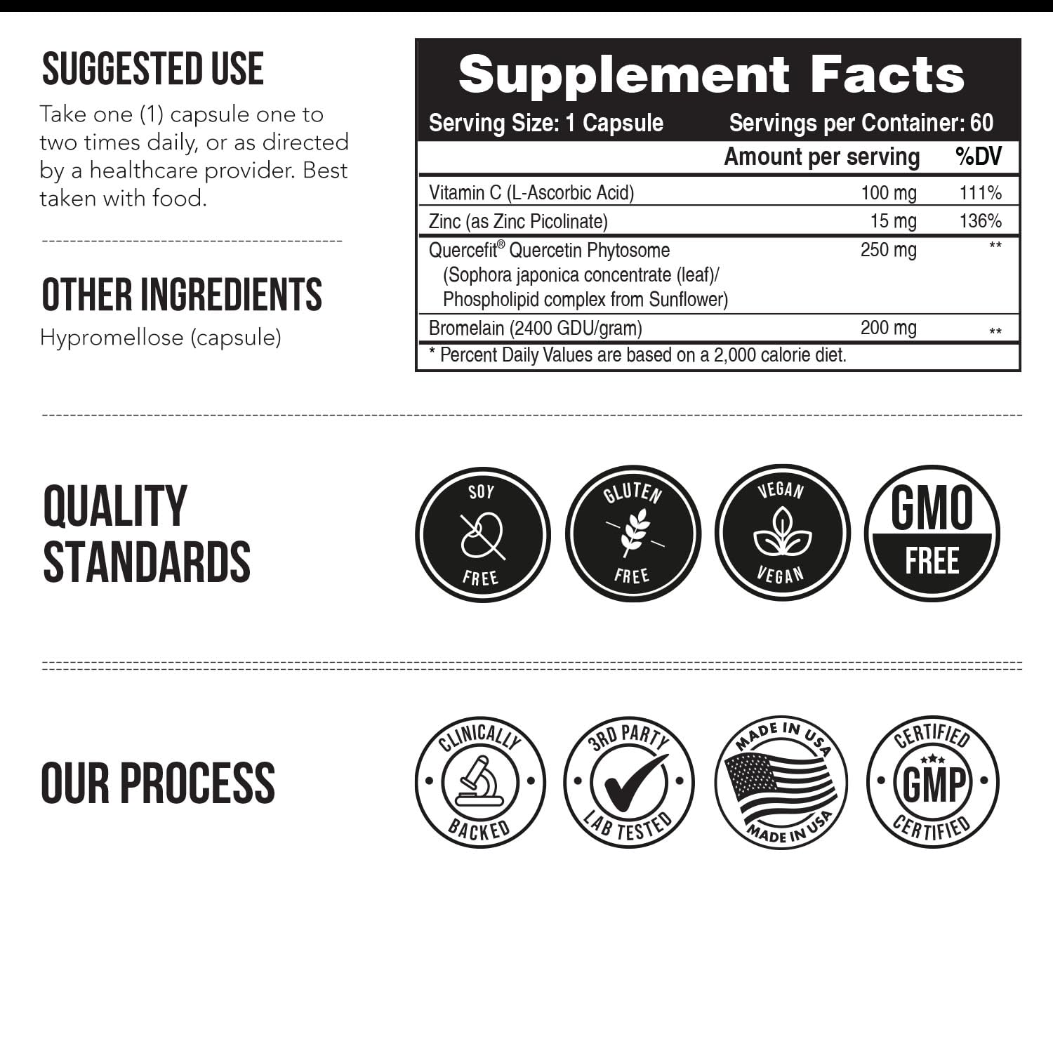 Foto 3 pulgar | Suplemento Triquetra Health Quercetin Complete  250 Mg - Venta Internacional.