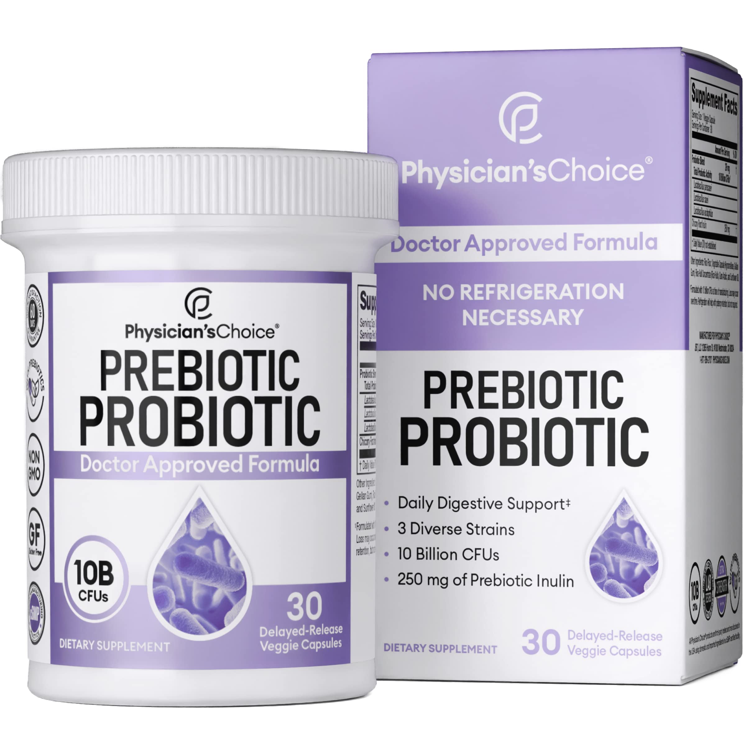Foto 1 | Combinación De Prebióticos Y Probióticos Physician's Choice Para Digestive H - Venta Internacional.