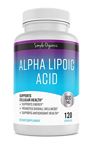 Foto 2 pulgar | Suplemento De Ácido Alfa Lipoico De Simple-organics 600 Mg 120 Cápsulas - Venta Internacional.