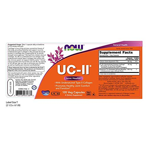 Foto 3 pulgar | Supplements Now Foods Uc-ii, Colágeno Tipo Ii, 120 Cápsulas Vegetarianas - Venta Internacional.