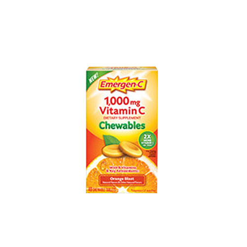 Foto 2 pulgar | Suplemento Emergen-c Orange Chewables 40 Masticables - Venta Internacional.