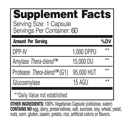 Foto 3 pulgar | Suplemento Enzymedica Glutenease Digestive Aid 60 Cápsulas - Venta Internacional.