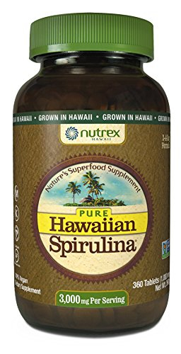 Foto 2 pulgar | Suplemento De Espirulina Hawaiana Pura Nutrex Hawaii 1000 Mg 360  - Venta Internacional.
