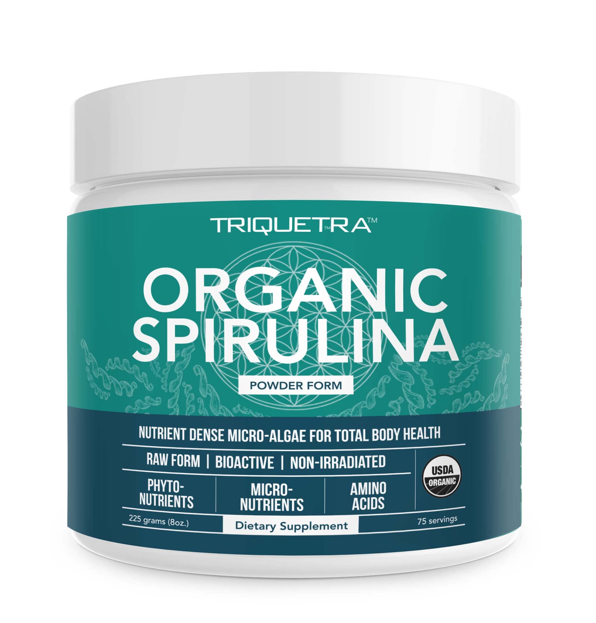 Foto 2 pulgar | Espirulina En Polvo Triquetra Health Organic Parry  Spirulina - Venta Internacional.