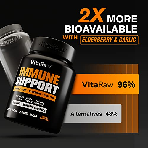 Foto 6 pulgar | Suplemento Vitaraw De 840 Mg De Apoyo Inmunológico Con Saúco Y Zinc C - Venta Internacional.