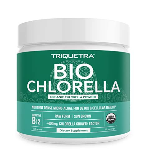 Foto 2 pulgar | Chlorella En Polvo Triquetra Health Organic 75 Porciones - Venta Internacional.
