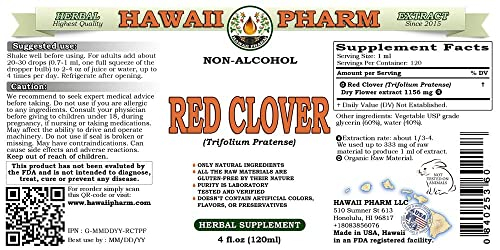 Foto 3 pulgar | Suplemento Hawaiipharm Con Extracto De Trébol Rojo Sin Alcohol, 60 Ml - Venta Internacional.