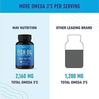 Foto 6 | Suplementos Mav Nutrition Aceite De Pescado 3600 Mg Omega-3 120 Softge - Venta Internacional.