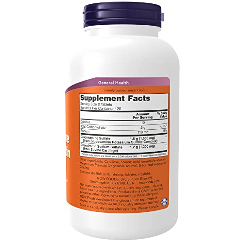 Foto 3 pulgar | Complementa Now Glucosamina Y Condroitina Extra Strength 240  - Venta Internacional.