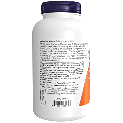 Foto 4 pulgar | Complementa Now Glucosamina Y Condroitina Extra Strength 240  - Venta Internacional.