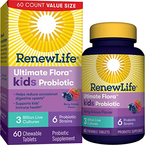 Foto 2 pulgar | Probiotic Renew Life Kids 3b 60 Tabletas Masticables Sabor A Bayas - Venta Internacional.
