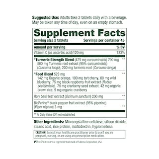 Foto 2 | Suplemento Megafood Turmeric Strength Whole Body 90 Comprimidos - Venta Internacional.