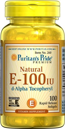 Foto 1 | Suplemento Puritan's Pride Con Vitamina E 100 100% Natural, 100 So - Venta Internacional.