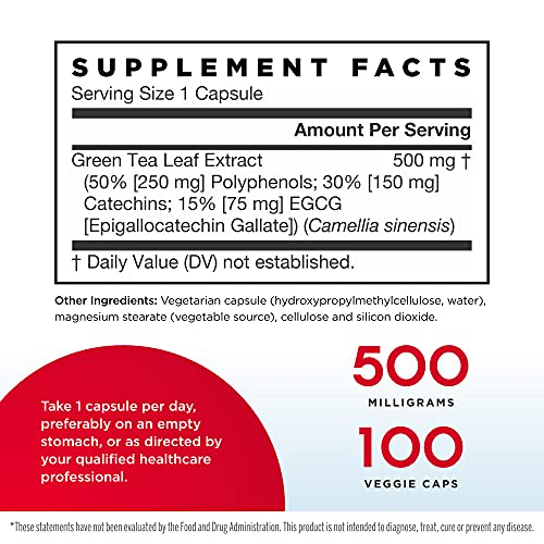 Foto 3 pulgar | Suplemento De Té Verde Jarrow Formulas 500 Mg 100 Cápsulas - Venta Internacional.