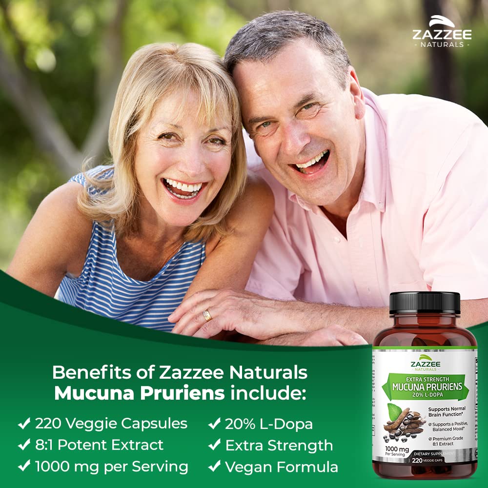 Foto 3 | Suplemento De Extracto De Mucuna Pruriens Extra Strength De Zazzee - Venta Internacional.