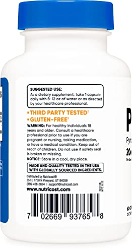 Foto 4 pulgar | Suplemento Nutricost Pqq (pirroloquinolina Quinona) 20 Mg 60  - Venta Internacional.