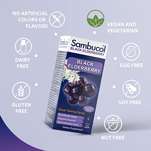 Foto 4 | Suplemento: Jarabe De Saúco Negro De Sambucol, 120 Ml, Suplemento Inmunológico - Venta Internacional.