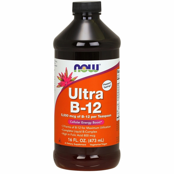 Foto 2 pulgar | Líquido Ultra B-12 De Supplement Now Foods, 473 Ml (16 Onzas Líquidas) - Venta Internacional.