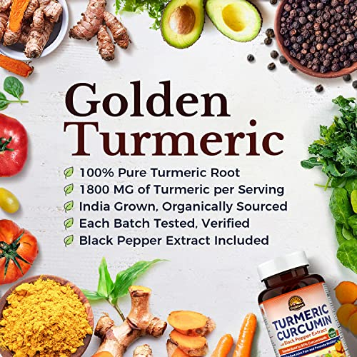 Foto 4 pulgar | Suplemento Vitalitown Turmeric Curcumin de 90 Cápsulas-Venta Internacional
