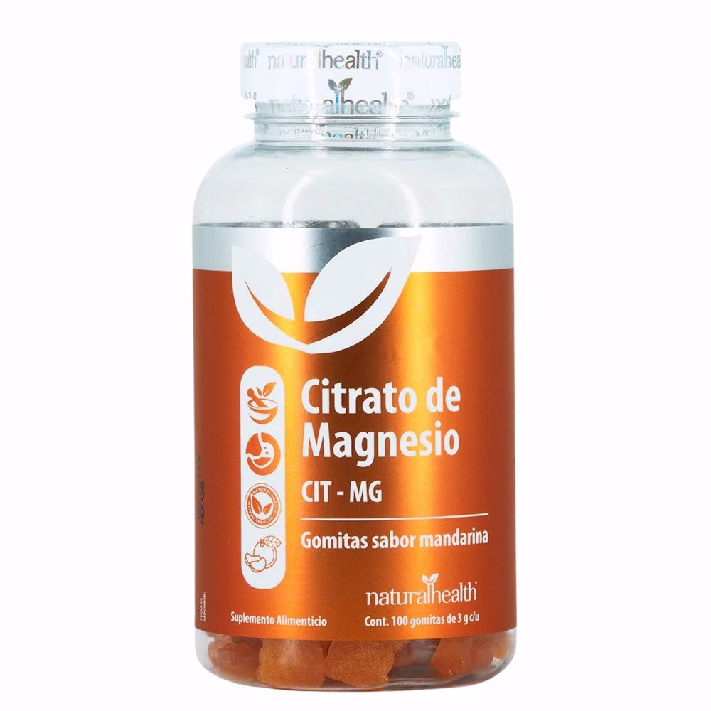 Foto 2 pulgar | Citrato De Magnesio 100 Gomitas Mandarina Natural Health