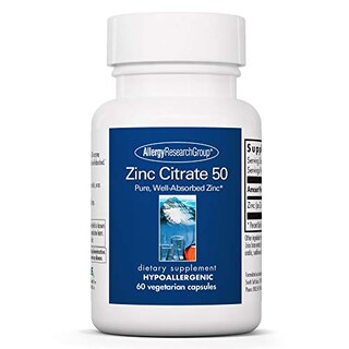 Foto 1 | Suplemento De Citrato De Zinc Para Allergy Research Group, 50 Mg, 60 Cápsulas - Venta Internacional.