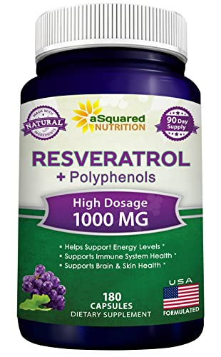 Foto 2 pulgar | Suplemento De Resveratrol De Squared Nutrition 180 Cápsulas - Venta Internacional.