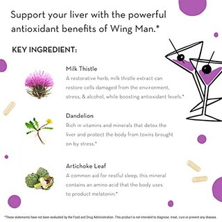 Foto 5 | Suplemento Hum Wing Man Liver Detox Con Cardo Mariano 60 Cápsulas - Venta Internacional.