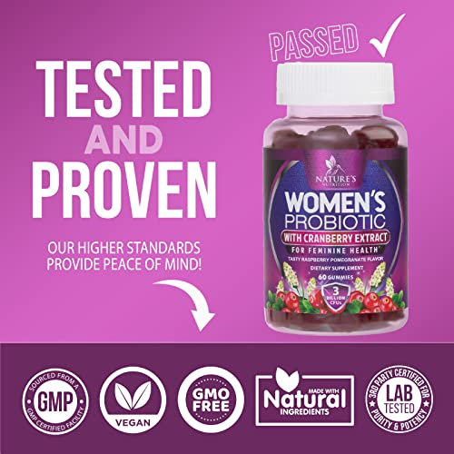 Foto 5 pulgar | Gomitas Probióticas Nature's Nutrition Para Mujer, 60 Gomitas - Venta Internacional.
