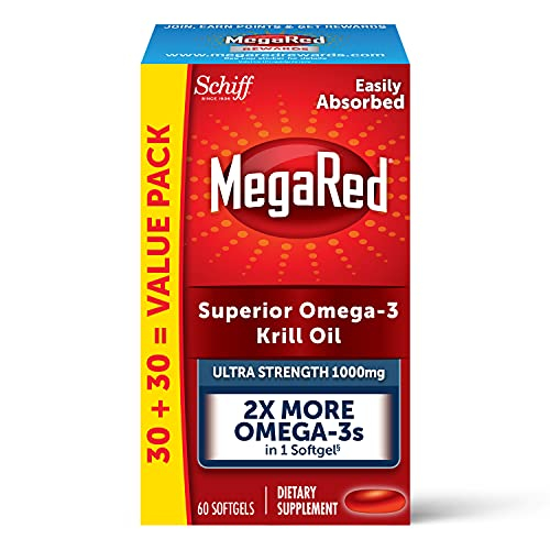 Foto 1 | Suplemento De Aceite De Krill Megared Omega-3 1000 Mg 60 Cápsulas Blandas - Venta Internacional.