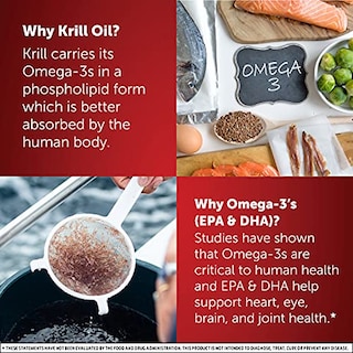 Foto 3 | Suplemento De Aceite De Krill Megared Omega-3 1000 Mg 60 Cápsulas Blandas - Venta Internacional.