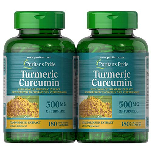 Suplemento Puritan's PRide Turmeric Curcumin 2 Piezas de 180 Cápsulas-Venta Internacional