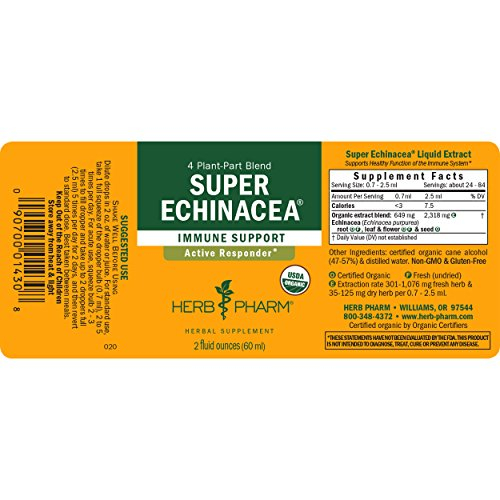 Foto 3 pulgar | Extracto Líquido En Gotas Herb Pharm Super Echinacea 60 Ml - Venta Internacional.